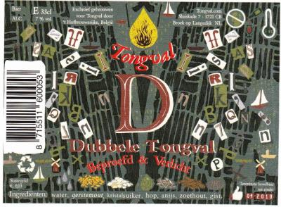 Dubbel Tongval Etiket